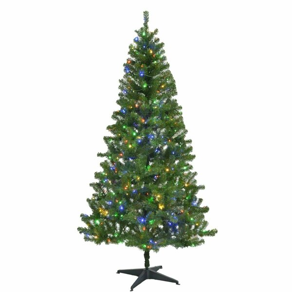 Goldengifts 7 ft. Slim LED 400 Lights Pine Christmas Tree GO2739308